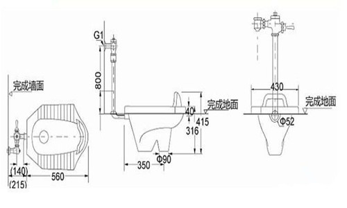 蹲便器结构剖面图解析 蹲便器安装步骤是怎样的