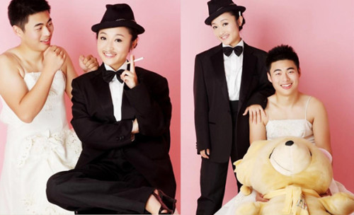 男扮女装婚纱摄影图片大全  怎样才能拍好反窜婚纱照