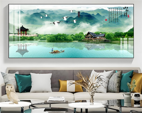 客厅挂什么画人丁旺