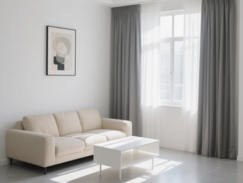 白色墙配窗帘最佳颜色