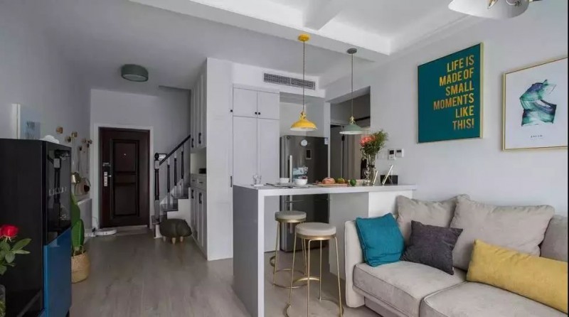 吧台的N种设计方案，休闲、隔断、用餐都可以 ~