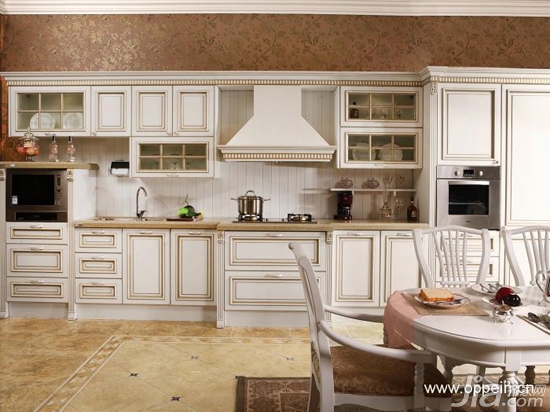 欧派橱柜效果图：18套欧式风格橱柜图片