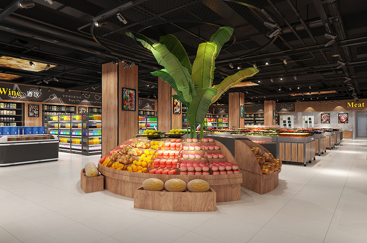 合肥生鲜超市装修设计，小超市装修设计也有大学问