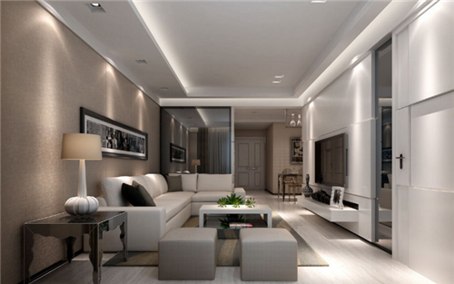 100平米房屋装修效果图 现代简约三房一厅装修设计