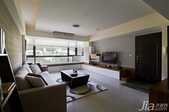 简约时尚电视背景墙效果图