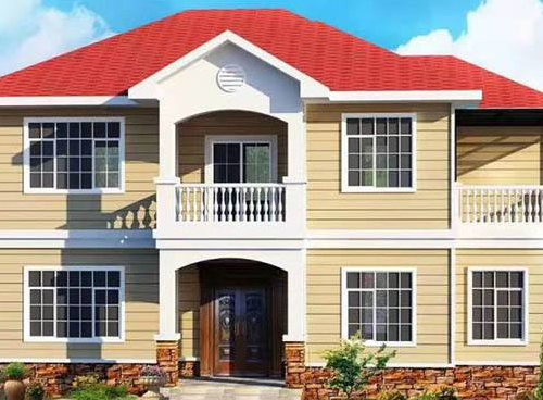 轻钢别墅外墙板用什么材料