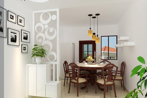 餐厅屏风隔断效果图  巧妙打造屏风隔断空间