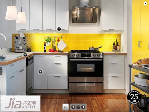 13款黄色橱柜效果图 打造暖意厨房
