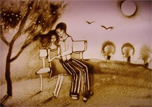 婚礼沙画多少钱     沙画婚纱照图片欣赏