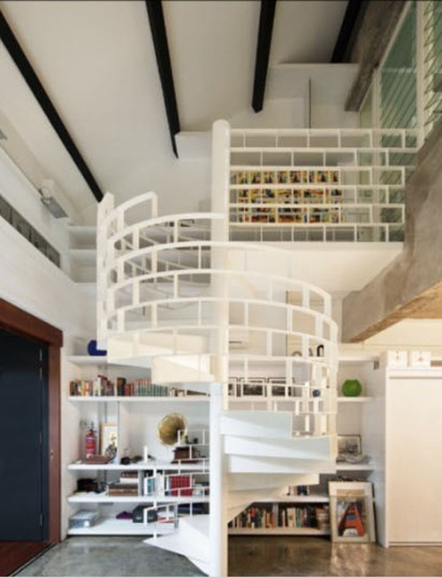 小户型跃层楼梯装修效果图 110小户型跃层楼梯装修案例