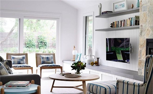 欧式电视背景墙效果图2017最新款 尽享简欧风的时尚大气