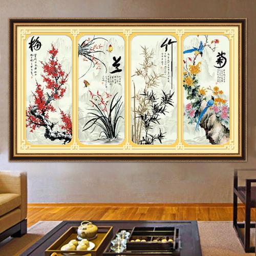 新款客厅十字绣图案的介绍  看完你就知道了