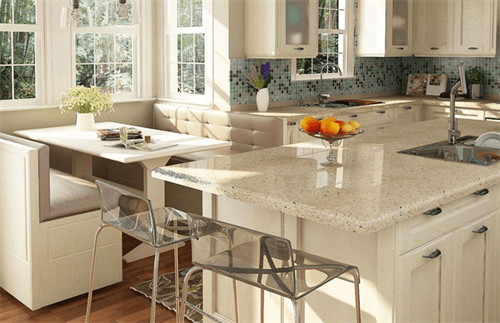 石英石台面选纯色好还是小颗粒好