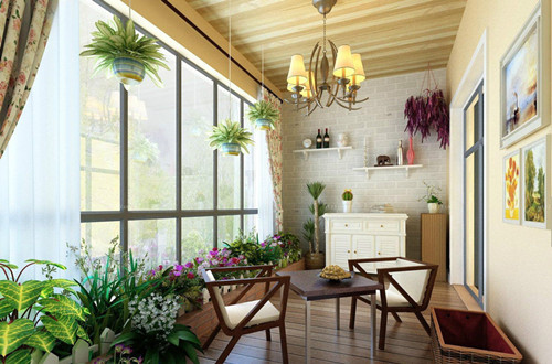 美式装修阳台效果图 轻松设计完美阳台