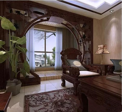 中式装修样板房 带你感受古典婉约的空间美感