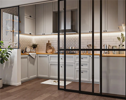 厨房玻璃门用透明玻璃还是磨砂玻璃